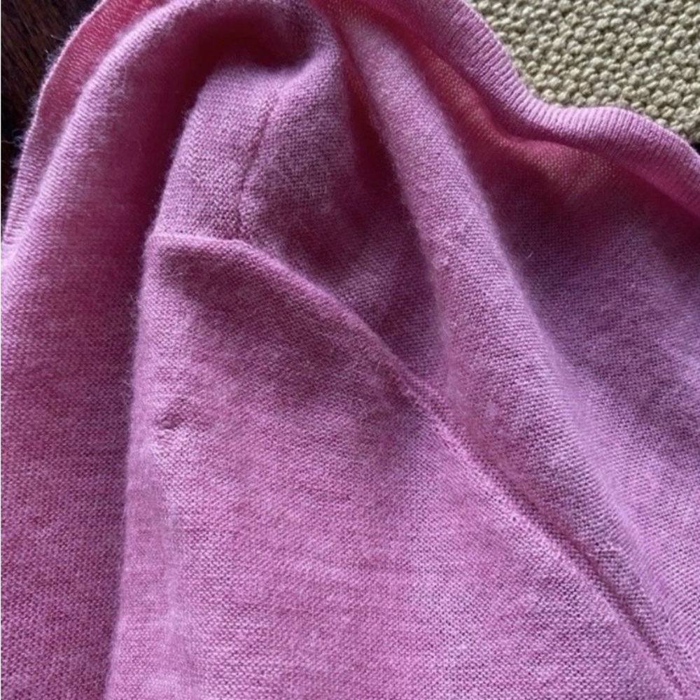 Eileen Fisher 100% Cashmere Pink Button Down Cardigan - Picture 8 of 10